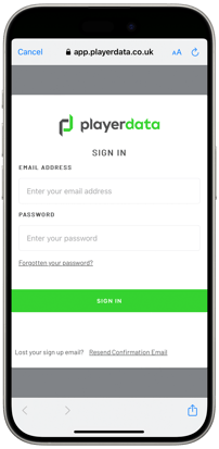 Sign In Screen